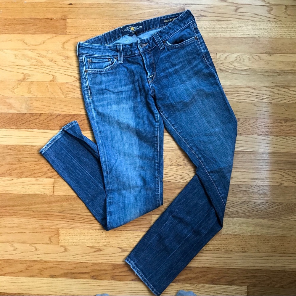 Low Rose Lucky Brand Jeans Lola Boot/Skinny Leg